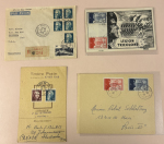 Stamp of France » Collections 1914-1948, bel ensemble d'environ 30 lettres semi-modernes