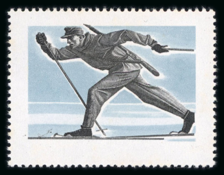 Stamp of Austria » 2nd. Republic Austria: 1964 Innsbruck 1.20S with black, grey and gold omitted, mint n.h.