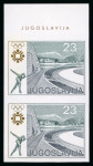 Stamp of Olympics » 1984 Sarajevo Yugoslavia: 1983 Sarajevo Winter Olympics 4D to 23.70(D) set of 6 in imperf. top marginal pairs