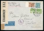 Stamp of Germany » German WWII Occupation Issues » Denmark 1941 (19 Nov) Denmark Nykobing Falster to Thorshavn Faroe Islands