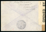 Stamp of Germany » German WWII Occupation Issues » Denmark 1941 (19 Nov) Denmark Nykobing Falster to Thorshavn Faroe Islands