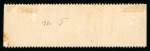 Stamp of Finland 1895 20 pen blue, perf. 12 ½, mint strip of 4 with imperforate vertically variety