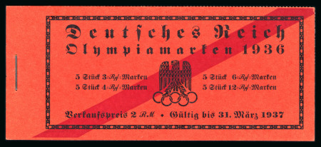 Stamp of Olympics » 1936 Berlin 1936 Germany Michel #H42 Olympic Games 1936 booklet, two booklets