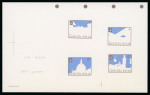 Stamp of Olympics » 1984 Sarajevo Yugoslavia: 1982 Sarajevo Winter Olympics, two composite proofs of the set on photographic paper