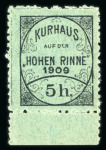 Stamp of Hungary 1903/1909 Hungarian Hohen Rinne hotel post