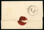 Stamp of Russia 1875 10 k brown/blue, Russia Michel 21x, letter to Poland