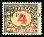 Stamp of Ukraine » Western Ukraine 1919 Western Ukraine, overprint on Bosnia portomarken, ovpt. on 4 h,
