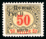 Stamp of Ukraine » Western Ukraine 919 Western Ukraine, overprint on Bosnia portomarken, ovpt. On 50h