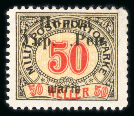 Stamp of Ukraine » Western Ukraine 1919 Western Ukraine, overprint on Bosnia portomarken, ovpt. on 50 h