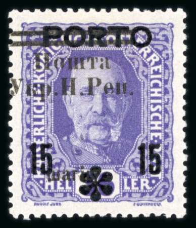 Stamp of Ukraine » Western Ukraine 1919 Western Ukraine Austrian postage due stamp with overprint 15 sch on 36 h