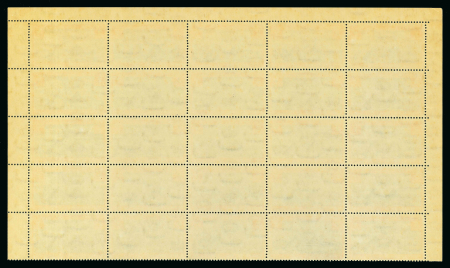 1933-43 Airmail definitives, large stock in folder, complete sheets and large multiples