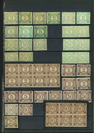 Stamp of Romania » Collections, Lots etc. Postage Dues: 1881-1920 Attractive mint and used accumulations