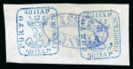 Stamp of Romania » 1858 (1st Nov.) - 1861 Moldavia - Handstruck at Jassy - Imperforate 40pa blue, attractive specialised assembly of unused