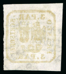 Stamp of Romania » United Principalities 1862-1864 3pa orange yellow, attractive specialised assembly