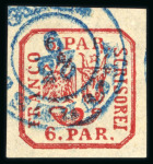 Stamp of Romania » United Principalities 1862-1864 6pa orange yellow, attractive specialised assembly