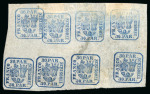 Stamp of Romania » United Principalities 1862-1864 30pa blue, attractive specialised assembly of unused