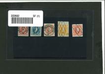 Stamp of Romania » United Principalities 1864-1865 Prince Cuza 2pa to 20pa, attractive specialised assembly of unused