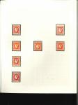 Stamp of Romania » King Carol 1871 - "With Beard" Imperforate 5b to 50b, attractive specialised assembly neatly mounted