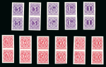 Stamp of Austria » 2nd. Republic 1949 Austria postage due, the 11 stamps known in imperforate