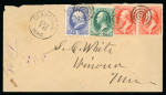 Stamp of United States 1847-72 USA, 7 better covers, incl. very attractive 1862 cover from Franklin, NH to Charlestown