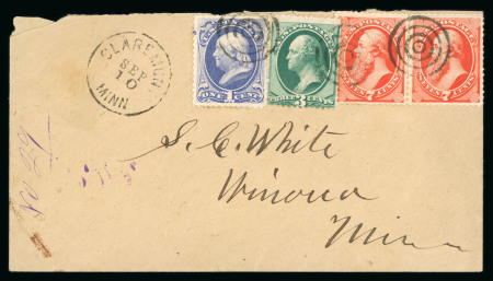 Stamp of United States 1847-72 USA, 7 better covers, incl. very attractive 1862 cover from Franklin, NH to Charlestown