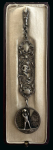Stamp of Thematics » Sport and Games » Football Antique silver plated decorative chatelaine showing a footballer and football