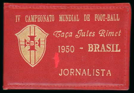 Stamp of Thematics » Sport and Games » Football 1950 World Cup journalist's identity card in leather wallet