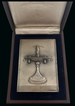 Stamp of Olympics » 1964 Tokyo Olympic Cup plaquette issued by the International Olympic Committee after the Tokyo 1964 Olympics, silvered