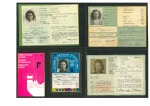 Stamp of Olympics » Collections & Miscellaneous Lots Identity Cards: 1956-1988, Group of ID cards from 10 Games for Alexandra Ivushkina of the USSR