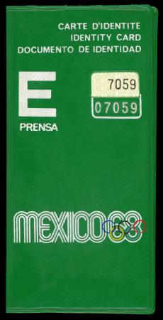 Stamp of Olympics » 1968 Mexico 1968 Mexico, group of three ID cards in their original wallets