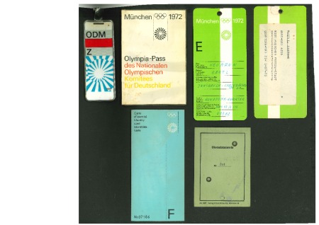 Stamp of Olympics » 1972 Munich 1972 Munich group of IDs and passes
