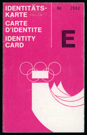 Stamp of Olympics » 1976 Innsbruck 1976 Innsbruck, two paper identity cards