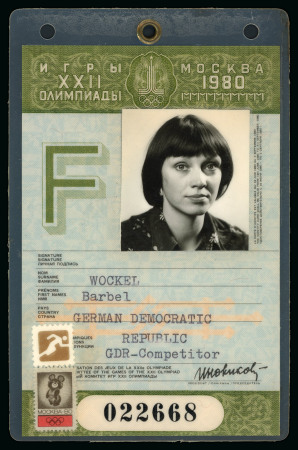 Stamp of Olympics » 1980 Moscow 1980 Moscow group of identity cards, incl. "OK" organising