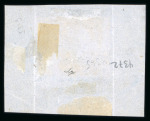 Stamp of Colombia 1860, 10c. yellow buff, tied to piece Chiquinquirá hs