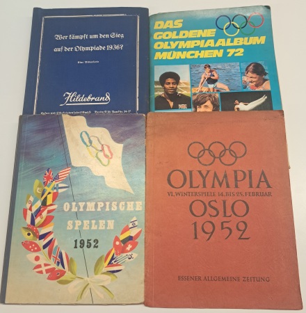 Stamp of Olympics » Collections & Miscellaneous Lots Cigarette/picture card albums: 1936-72, group of 4 books