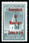 Stamp of Italy » Italian Occupations WWII » Montenegro 1942 overprinted in red, set of four mint n.h., the 50c with variety "Governat rato"