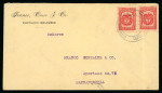 Stamp of Colombia » Airmails 1920, June 2. Commercial cover to Barranquilla bearing