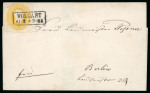 Stamp of German States » Prussia 1853-60 Prussia postal stationary cut-out 3sgr, cut