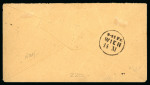 Stamp of German States » Prussia 1864 Prussia 2sgr stationary cut-out (1853-60 issue) used in a very rare mixed franking