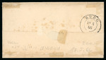 Stamp of German States » Schleswig-Holstein 1866 1 1/4s light purple tied by Lensahn 1866 cds on cover