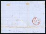 Stamp of Austria » Donau Steamship Company 1866-68 Austria Donau Steamship Company 10kr green, type I, (Mi 3I) tied to cover