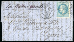 Stamp of France » Guerre de 1870-1871 1870, Paris 20c sur ballon monté " Franklin", lettre envoyée de Paris 4.12.1870