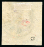 Stamp of Persia » 1896-1907 Muzaffer ed-Din Shah (SG 113-297) 1902 Meched 1ch. black, used with red initials, large