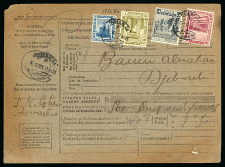 Stamp of Egypt » 1914-1922 Pictorials 1921 (Dec 16) Bulletin d'Expedition card to Djibouti