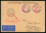 Stamp of Egypt » Airmails 1931 (Apr 9) Egypt Zeppelin Flight card sent from Germany to Schleswig-Holstein