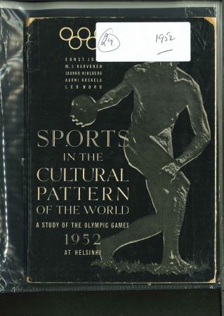 Stamp of Olympics » 1952 Helsinki "Sports in the cultural pattern of the world, a study