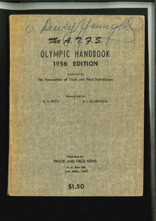 Stamp of Olympics » 1956 Melbourne "The A.T.F.S. Olympic Handbook", published by Track