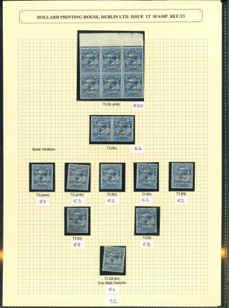 Stamp of Ireland » 1922 (Feb) Dollard Overprints (T1-T14) 2 1/2d ultramarine, overprint in black, mint nh, mint