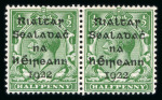 Stamp of Ireland » 1922 (Feb) Dollard Overprints (T1-T14) 1/2d green, mint and nh horizontal pair, left stamp