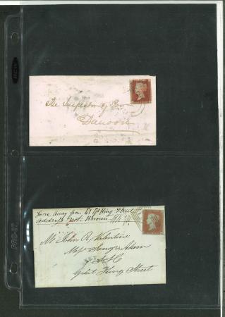 Stamp of Great Britain » Collections Scottish Cancellations: 1847-57, group of 10 covers and one piece with Scottish UDC postmarks
